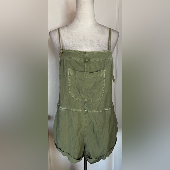 Billabong Pants - Billabong Casual Linen Romper Overall Beach Surf California Coastal Cowgirl